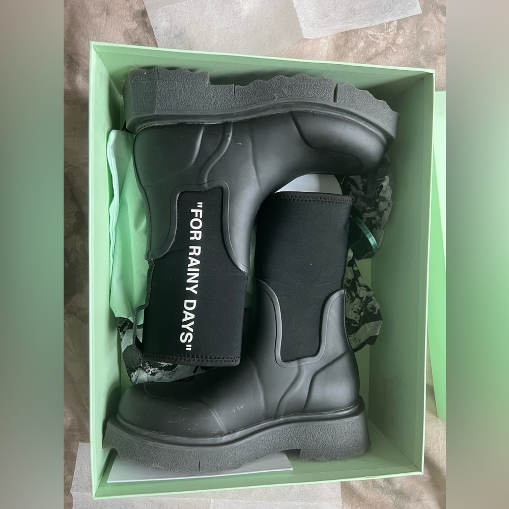 Off White Rain Boots